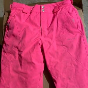Girls spyder hot pink snowpants